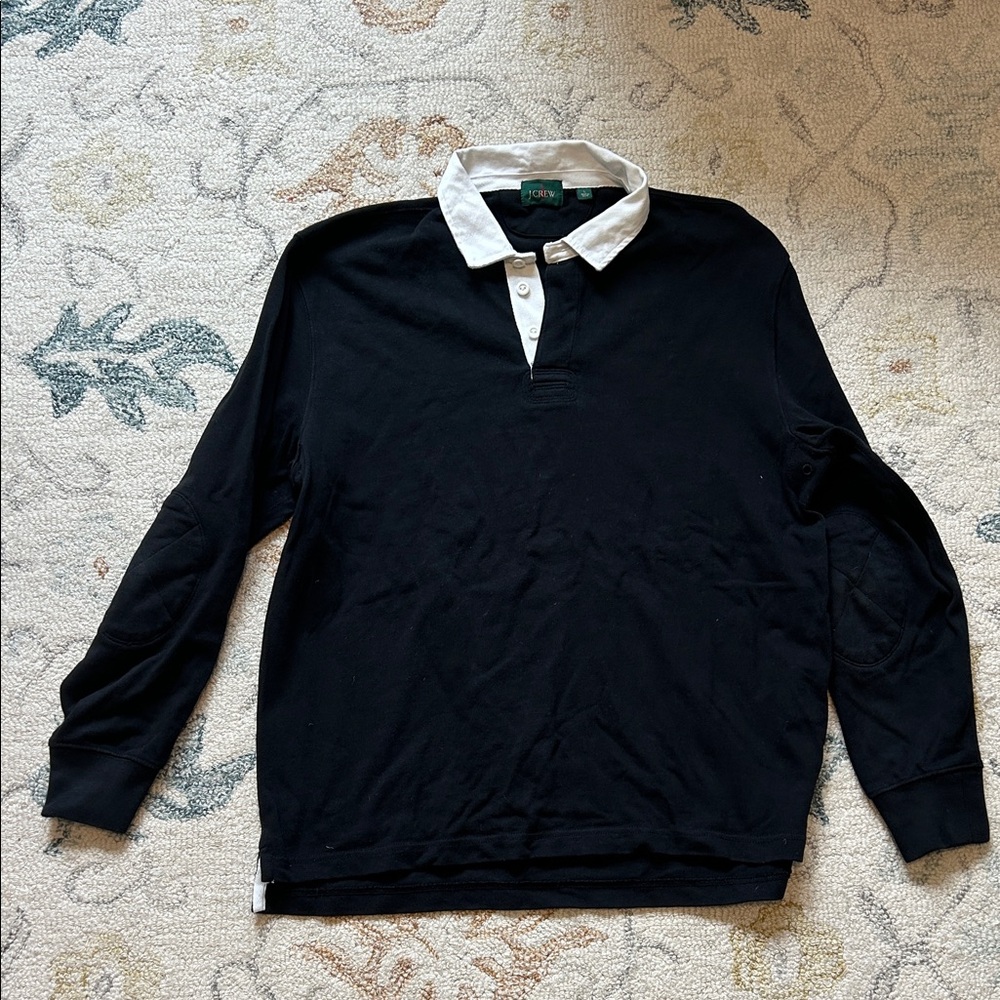 Men’s J Crew Black Rugby Shirt